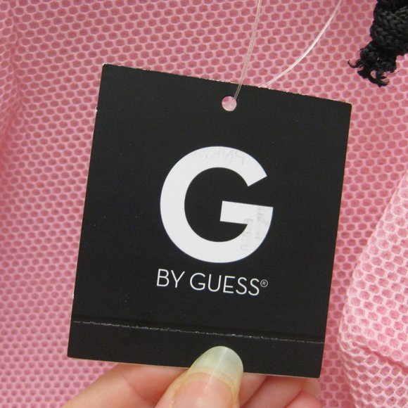 NWT Guess logo pink mini backpack mesh purse bag - Picture 7 of 11